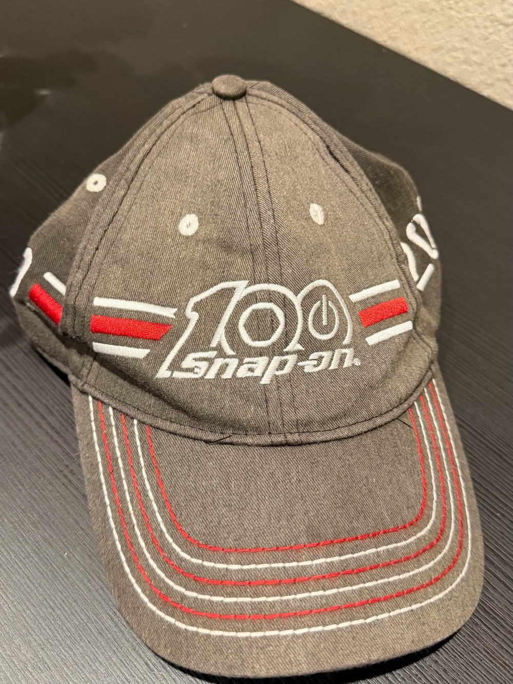 2020 Snap-On Brown Baseball Cap with Red & White Accents Original